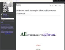 Tablet Screenshot of differentiatedstrategies.wmwikis.net