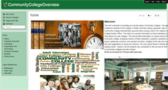 Desktop Screenshot of communitycollegeoverview.wmwikis.net