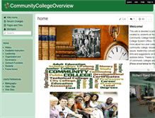 Tablet Screenshot of communitycollegeoverview.wmwikis.net