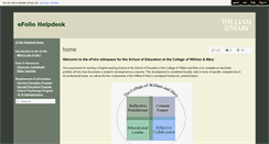 Desktop Screenshot of efolio.wmwikis.net