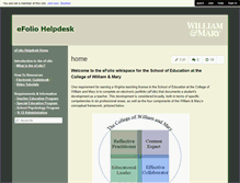 Tablet Screenshot of efolio.wmwikis.net