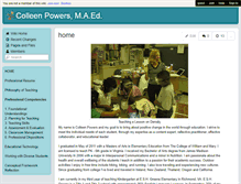 Tablet Screenshot of colleenpowers.wmwikis.net